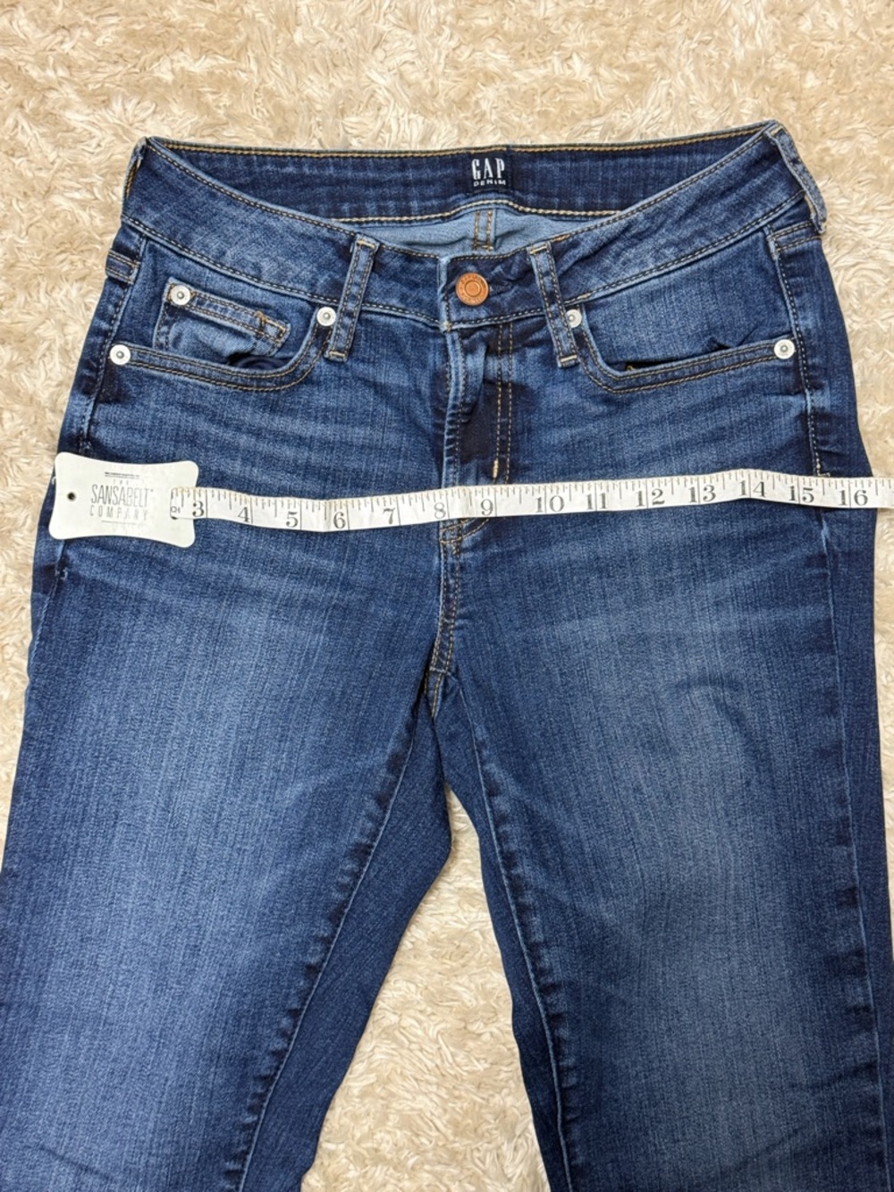 GAP Women's Denim Blue Curvy True Skinny Jeans - 26 - Picture 4 of 7